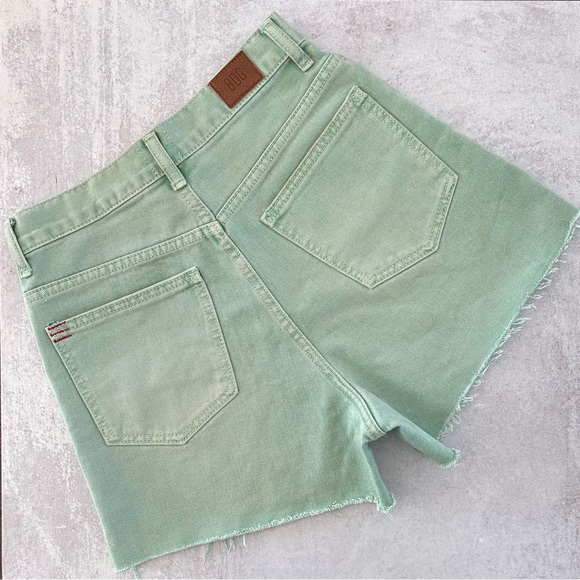 Urban Outfitters BDG A Line High Rise Overdyed Denim Short in Turquoise Green 27 - Picture 8 of 9